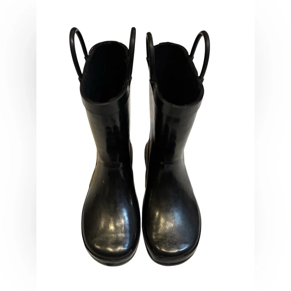 U.S. Polo Assn. Kids Black Rubber Rain Boots - Size 12 Toddler